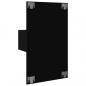 Preview: Wand-Nachttische mit LED-Leuchten 2 Stk. Schwarz