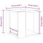 Preview: Couchtisch Grau Sonoma-Eiche 32x32x30 cm Holzwerkstoff