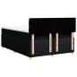 Preview: Boxspringbett mit Matratze Schwarz 140x190 cm Stoff