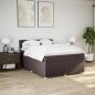 Preview: Boxspringbett mit Matratze Dunkelbraun 140x200 cm Stoff