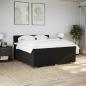 Preview: Boxspringbett mit Matratze Schwarz 200x200 cm Stoff