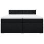 Preview: Boxspringbett mit Matratze Schwarz 200x200 cm Stoff