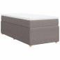 Preview: Boxspringbett mit Matratze Taupe 90x190 cm Stoff