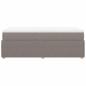 Preview: Boxspringbett mit Matratze Taupe 90x190 cm Stoff