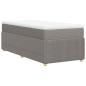 Preview: Boxspringbett mit Matratze Taupe 90x190 cm Stoff