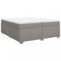 Preview: Boxspringbett mit Matratze Taupe 200x200 cm Stoff