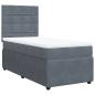 Preview: Boxspringbett mit Matratze Dunkelgrau 90x190 cm Samt
