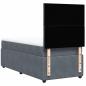 Preview: Boxspringbett mit Matratze Dunkelgrau 90x190 cm Samt