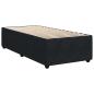 Preview: ARDEBO.de - Boxspringbett mit Matratze Schwarz 90x200 cm Samt