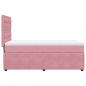 Preview: Boxspringbett mit Matratze Rosa 90x200 cm Samt