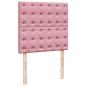 Preview: Boxspringbett mit Matratze Rosa 90x200 cm Samt