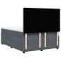 Preview: Boxspringbett mit Matratze Dunkelgrau 140x200 cm Samt