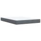 Preview: Boxspringbett mit Matratze Dunkelgrau 140x200 cm Samt