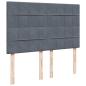 Preview: Boxspringbett mit Matratze Dunkelgrau 140x200 cm Samt