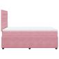Preview: Boxspringbett mit Matratze Rosa 120x200 cm Samt