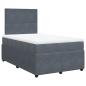 Preview: Boxspringbett mit Matratze Dunkelgrau 120x190 cm Samt