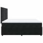 Preview: Boxspringbett mit Matratze Schwarz 180x200 cm Samt