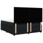 Preview: Boxspringbett mit Matratze Schwarz 180x200 cm Samt