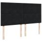 Preview: Boxspringbett mit Matratze Schwarz 180x200 cm Samt