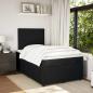 Preview: Boxspringbett mit Matratze Schwarz 120x200 cm Samt