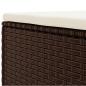 Preview: 7-tlg. Garten-Lounge-Set mit Kissen Braun Poly Rattan