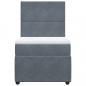 Preview: Boxspringbett mit Matratze Dunkelgrau 80x200 cm Samt