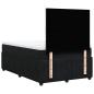 Preview: Boxspringbett mit Matratze Schwarz 120x190 cm Samt