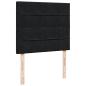 Preview: Boxspringbett mit Matratze Schwarz 120x190 cm Samt