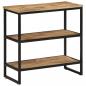 Preview: ARDEBO.de - Konsolentisch 70x35x70 cm Raues Massivholz Mango