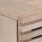 Preview: Sideboard Weiß 60x34x75 cm Massivholz Mango