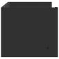 Preview: Wandregal Schwarz 100x35x30,5 cm Holzwerkstoff
