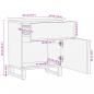 Preview: Nachttisch 50x34x60 cm Massivholz Akazie