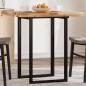 Preview: ARDEBO.de - Tischplatte Quadratisch 70x70x4 cm Massivholz Akazie