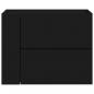 Preview: Wand-Nachttische 2 Stk. Schwarz 45x30x35 cm