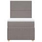 Preview: Boxspringbett mit Matratze Taupe 90x190 cm Stoff
