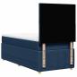 Preview: Boxspringbett mit Matratze Blau 90x190 cm Stoff