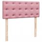 Preview: Boxspringbett mit Matratze Rosa 120x200 cm Samt