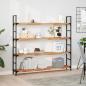 Preview: Tischplatte 140x20x4 cm Rechteckig Massivholz Akazie