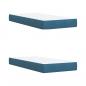 Preview: Boxspringbett mit Matratze Dunkelblau 200x200 cm Samt