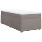 Preview: Boxspringbett mit Matratze Taupe 100x200 cm Stoff