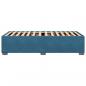Preview: Bettgestell Blau 100x200 cm Samt
