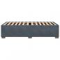 Preview: Bettgestell ohne Matratze Dunkelgrau 90x200 cm Samt