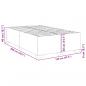 Preview: Bettgestell Blau 120x200 cm Samt