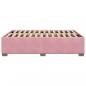 Preview: Bettgestell Rosa 140x190 cm Samt