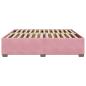 Preview: Bettgestell Rosa 200x200 cm Samt