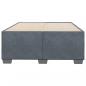 Preview: Bettgestell Dunkelgrau 120x190 cm Samt