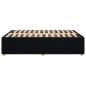 Preview: Bettgestell ohne Matratze Schwarz 160x200 cm Stoff