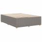 Preview: Bettgestell ohne Matratze Taupe 160x200 cm Stoff