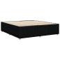 Preview: Bettgestell ohne Matratze Schwarz 180x200 cm Stoff