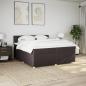 Preview: Boxspringbett mit Matratze Dunkelbraun 200x200 cm Stoff